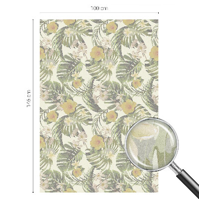 Vinilo para ventanas motivo vitral Tema tropical