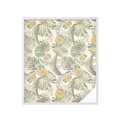 Vinilo para ventanas motivo vitral Tema tropical