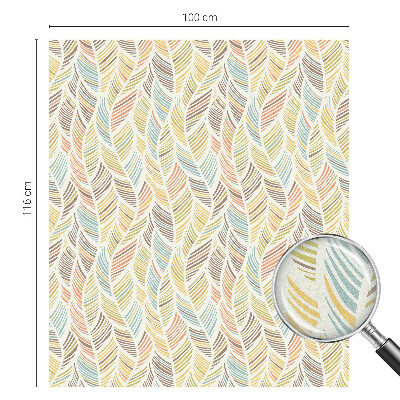 Vinilo para cristales opaco decorativo Plumas de arcoíris