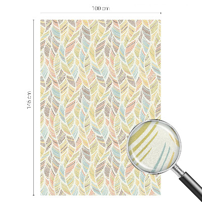 Vinilo para cristales opaco decorativo Plumas de arcoíris