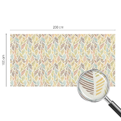 Vinilo para cristales opaco decorativo Plumas de arcoíris