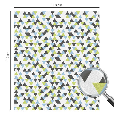 Vinilo para ventanas motivo vitral Triángulos geométricos