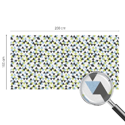 Vinilo para ventanas motivo vitral Triángulos geométricos