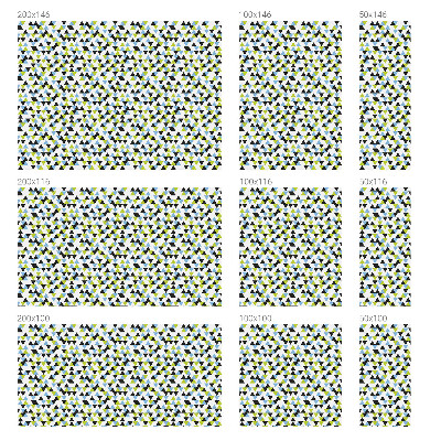 Vinilo para ventanas motivo vitral Triángulos geométricos