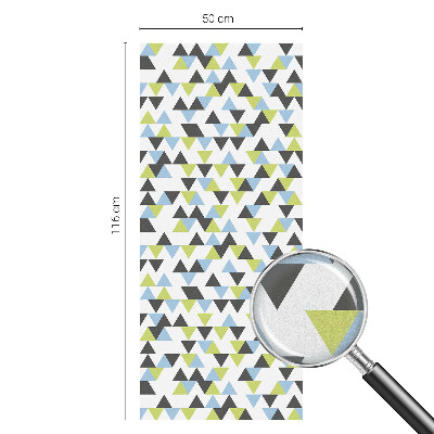 Vinilo para ventanas motivo vitral Triángulos geométricos