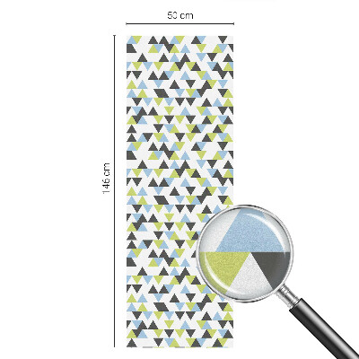 Vinilo para ventanas motivo vitral Triángulos geométricos
