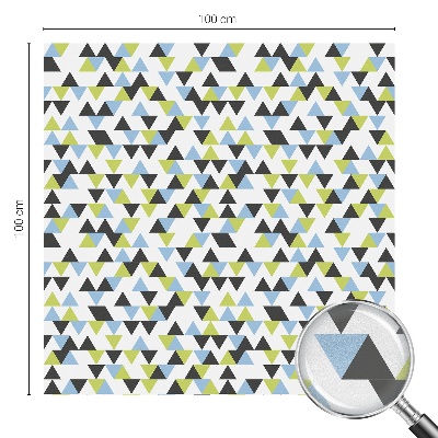 Vinilo para ventanas motivo vitral Triángulos geométricos