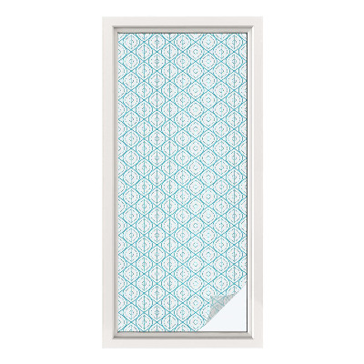 Vinilo para cristales efecto vitral Simetría ovalada