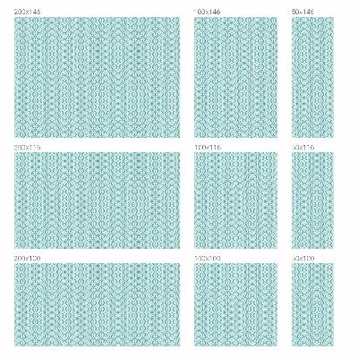 Vinilo para cristales efecto vitral Simetría ovalada