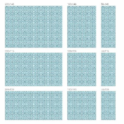 Vinilo decorativo adhesivo para cristales Adornos azules