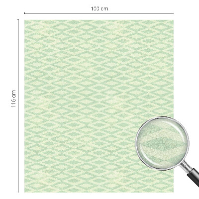 Vinilo para cristales efecto vitral Rombos verdes