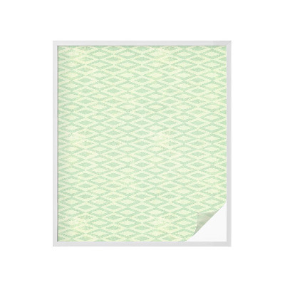 Vinilo para cristales efecto vitral Rombos verdes