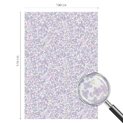 Vinilo para ventanas motivo vitral Ligereza floral