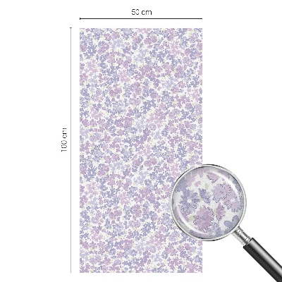 Vinilo para ventanas motivo vitral Ligereza floral