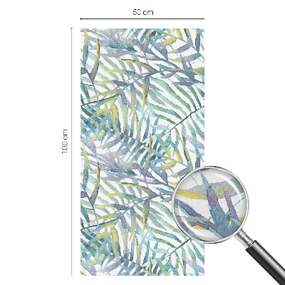 Vinilo ventana privacidad Acuarela tropical