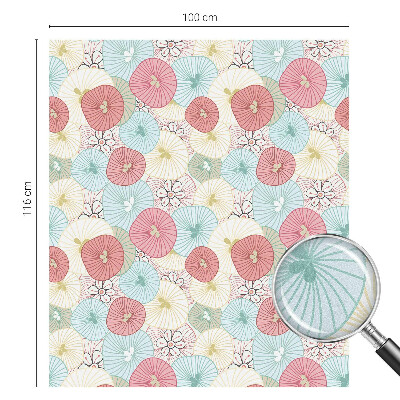 Vinilo para cristales efecto vitral Flores pastel