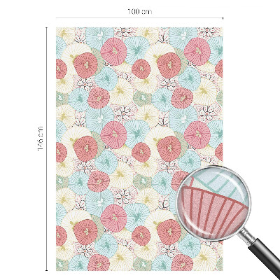 Vinilo para cristales efecto vitral Flores pastel