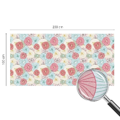 Vinilo para cristales efecto vitral Flores pastel