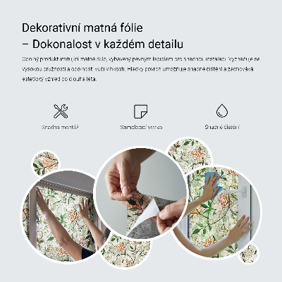 Vinilo para cristales efecto vitral Flores pastel