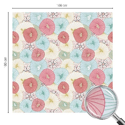 Vinilo para cristales efecto vitral Flores pastel