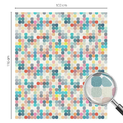 Vinilo ventana privacidad Cuadrados coloridos