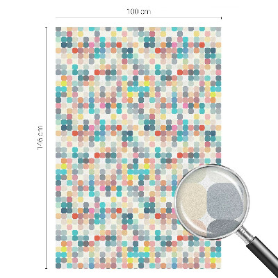 Vinilo ventana privacidad Cuadrados coloridos