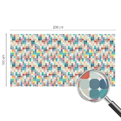 Vinilo ventana privacidad Cuadrados coloridos