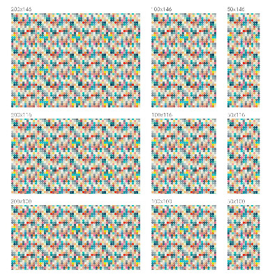 Vinilo ventana privacidad Cuadrados coloridos