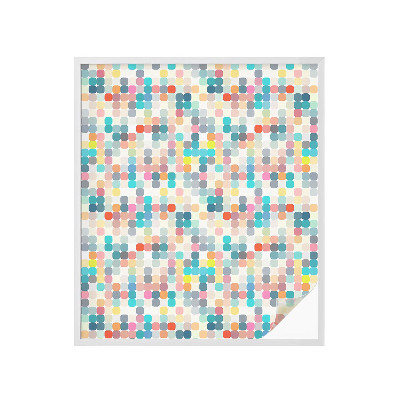 Vinilo ventana privacidad Cuadrados coloridos