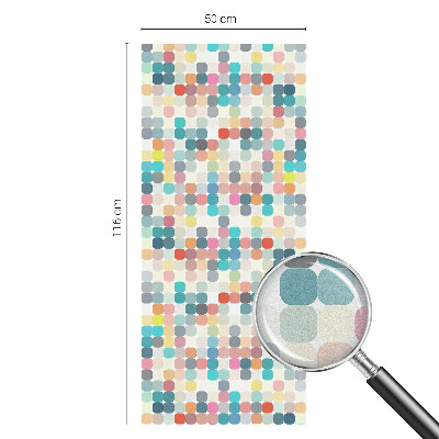 Vinilo ventana privacidad Cuadrados coloridos