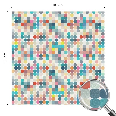 Vinilo ventana privacidad Cuadrados coloridos