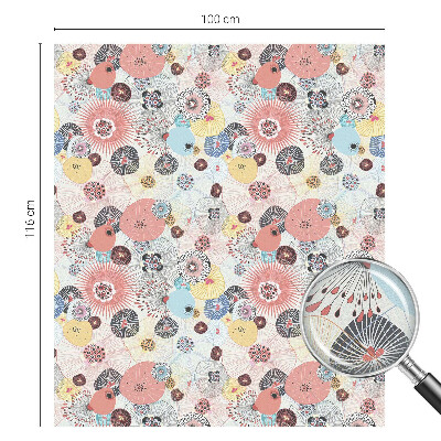 Vinilo para cristales efecto vitral Flor colorida