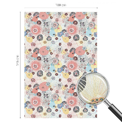 Vinilo para cristales efecto vitral Flor colorida