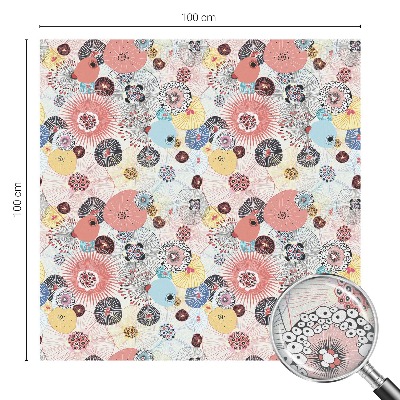 Vinilo para cristales efecto vitral Flor colorida