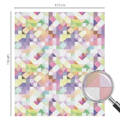 Vinilo para ventanas motivo vitral mosaico abstracto