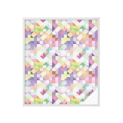 Vinilo para ventanas motivo vitral mosaico abstracto