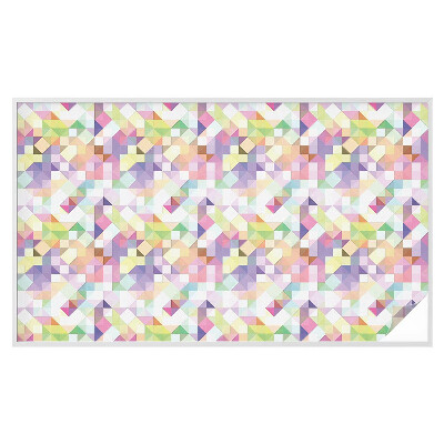 Vinilo para ventanas motivo vitral mosaico abstracto