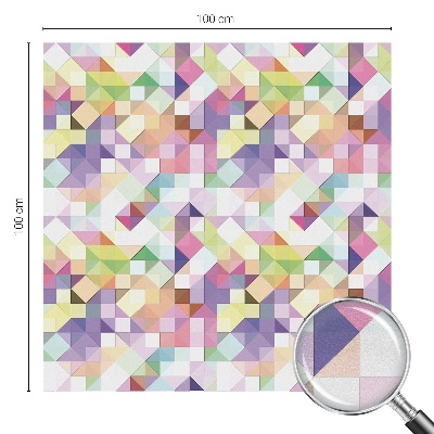 Vinilo para ventanas motivo vitral mosaico abstracto