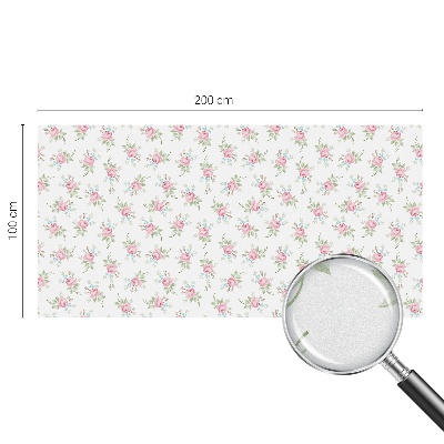 Vinilo para ventanas motivo vitral Rosas románticas