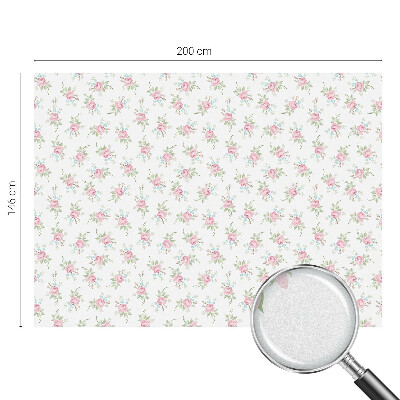 Vinilo para ventanas motivo vitral Rosas románticas