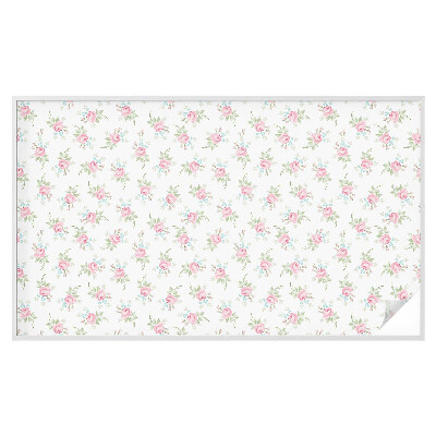 Vinilo para ventanas motivo vitral Rosas románticas