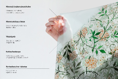 Vinilo para cristales efecto vitral Elegancia floral