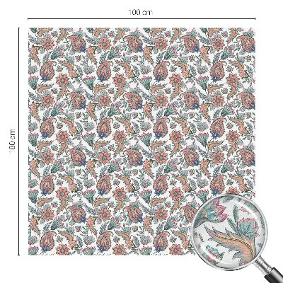 Vinilo para cristales efecto vitral Elegancia floral