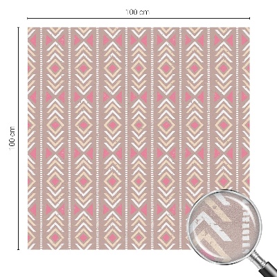 Vinilo para ventanas motivo vitral Rombos étnicos