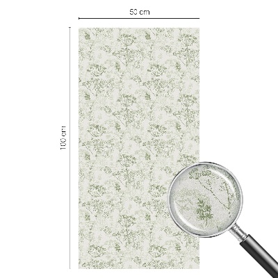 Vinilo para cristales opaco decorativo Patrón botánico