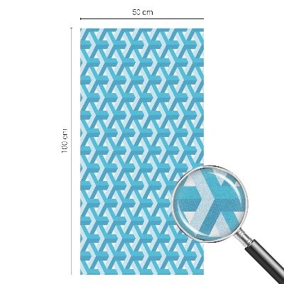 Vinilo para cristales efecto vitral Cubos geométricos