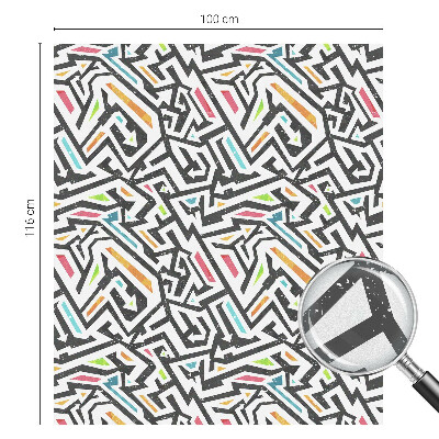 Vinilo para ventanas motivo vitral Geometría abstracta