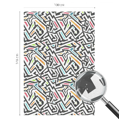 Vinilo para ventanas motivo vitral Geometría abstracta