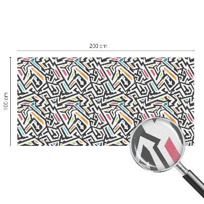 Vinilo para ventanas motivo vitral Geometría abstracta