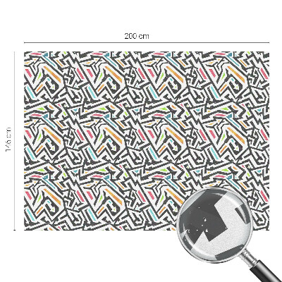 Vinilo para ventanas motivo vitral Geometría abstracta